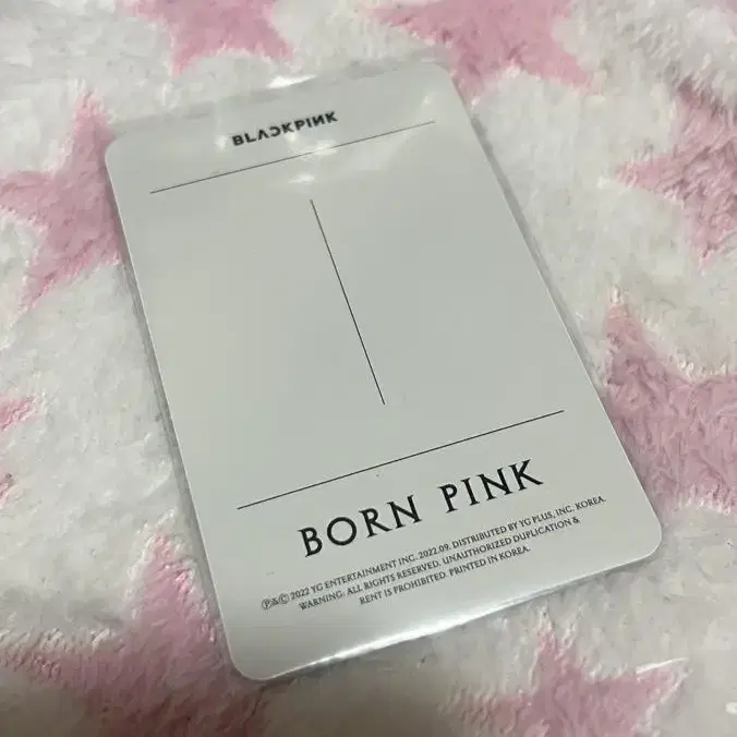 born pink 지수 gray 버전 포카