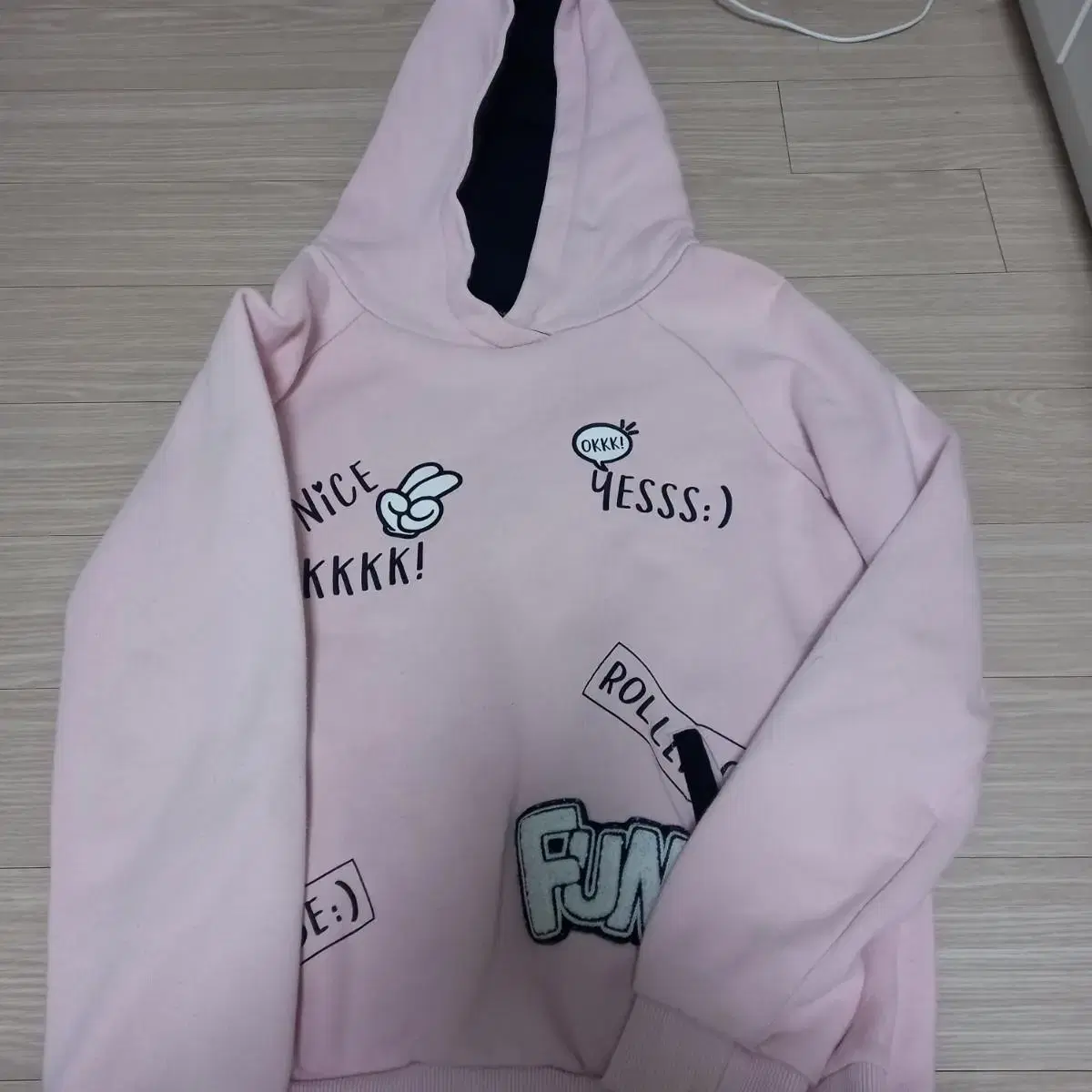 Pink hoodie