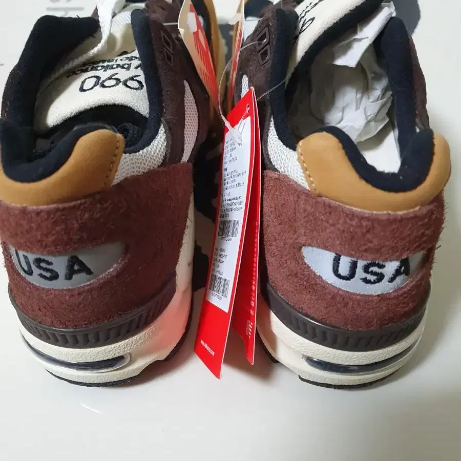 뉴발란스 990v2 메이드인 USA 브라운 베이지