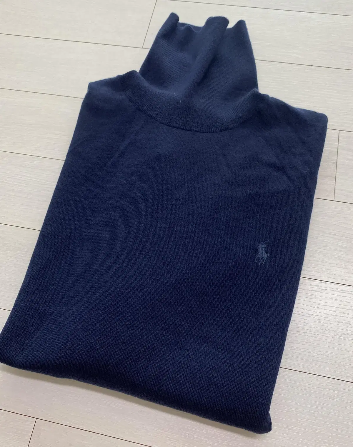 [Polo Ralph Lauren] Merino wool turtleneck dark navy, size L New