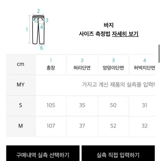 미드나잇무브 코듀로이 팬츠 s