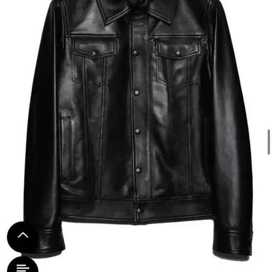 206옴므 TRUCKER CLAXXIC BLACK-BUTTON JACKE