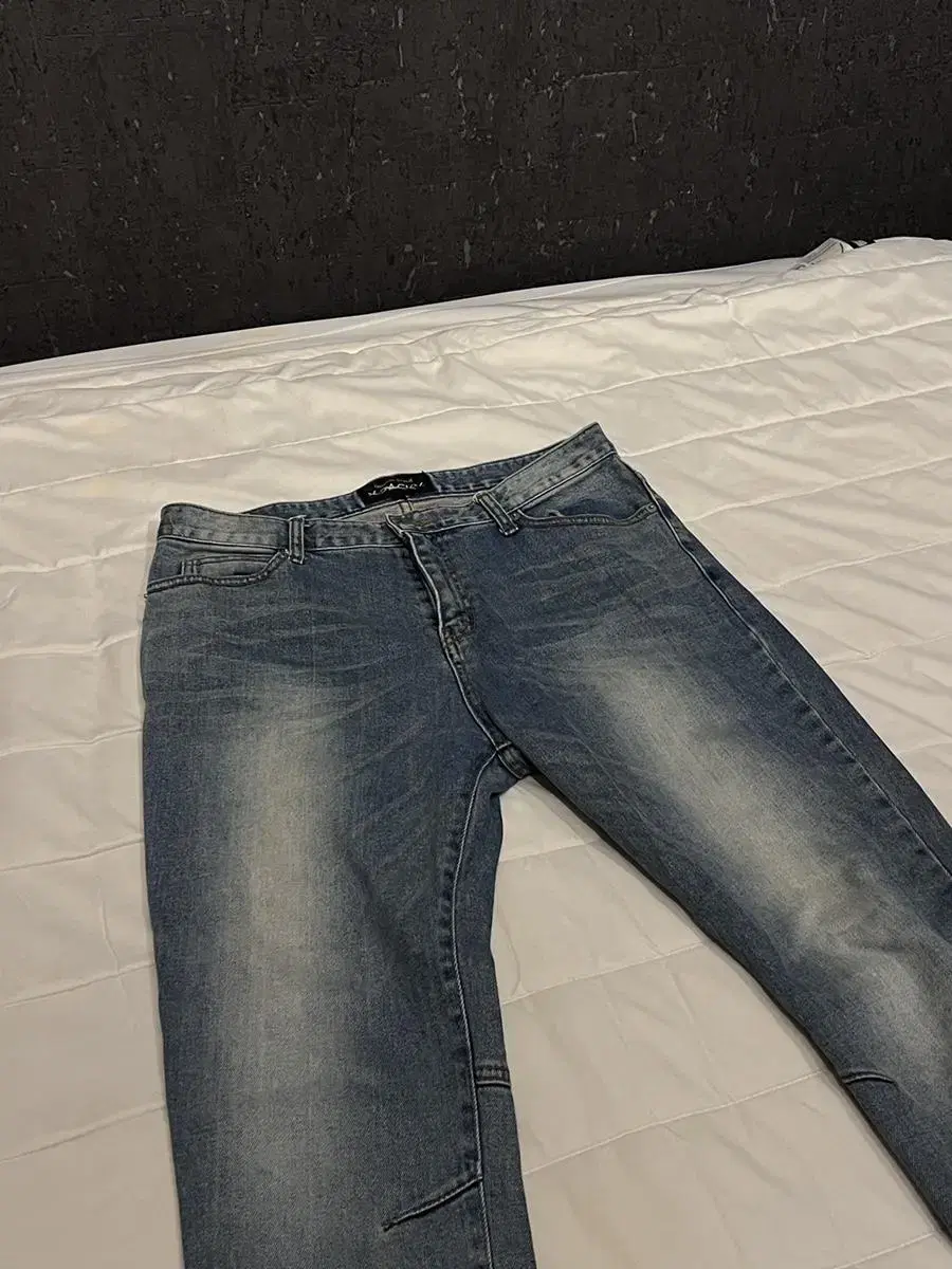 [L] Exsaki Washed Zipper Pants