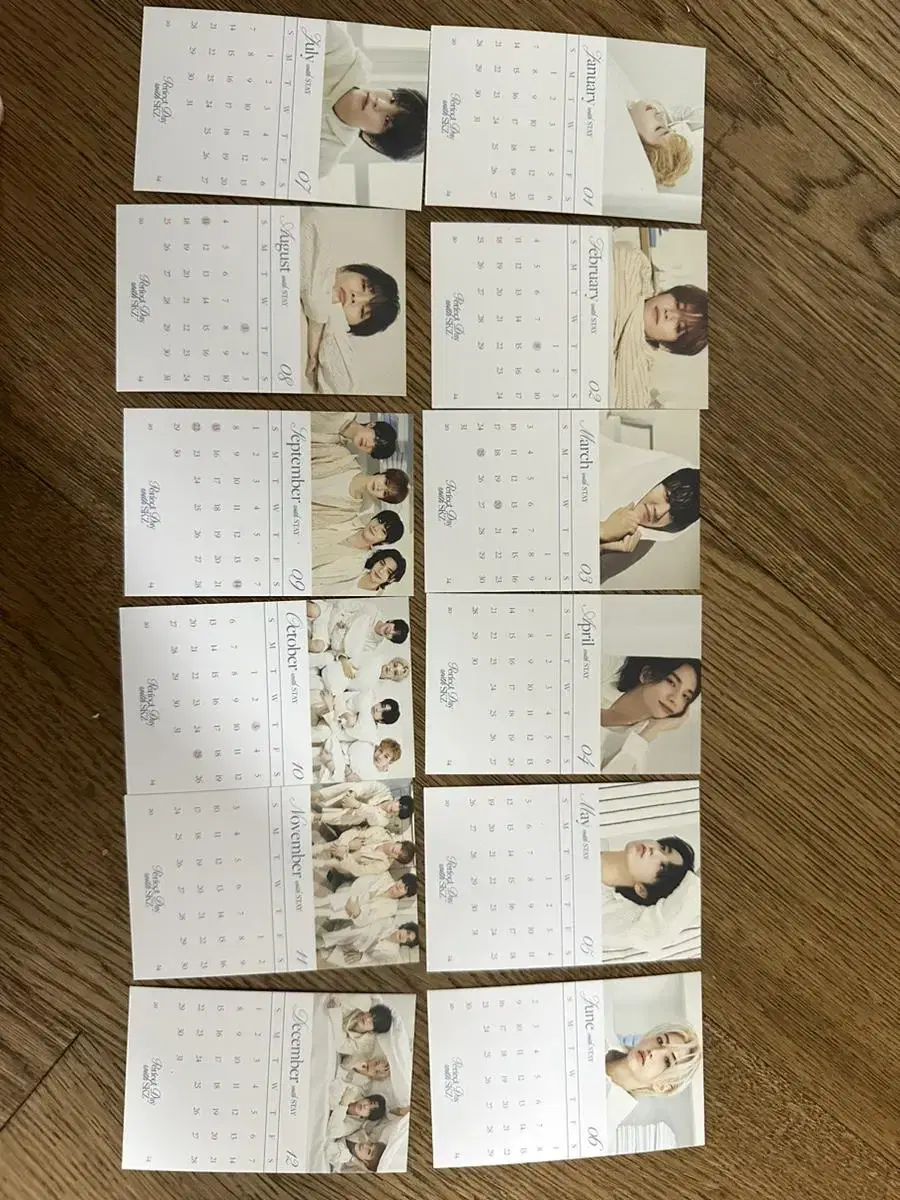 Straykids season's greetings Mini Calendar Card