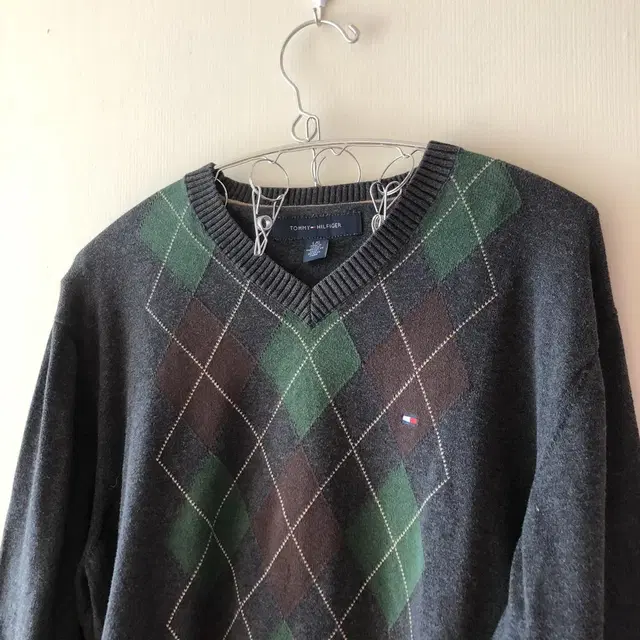 Vintage Tommy hilfiger charcoal Argyle