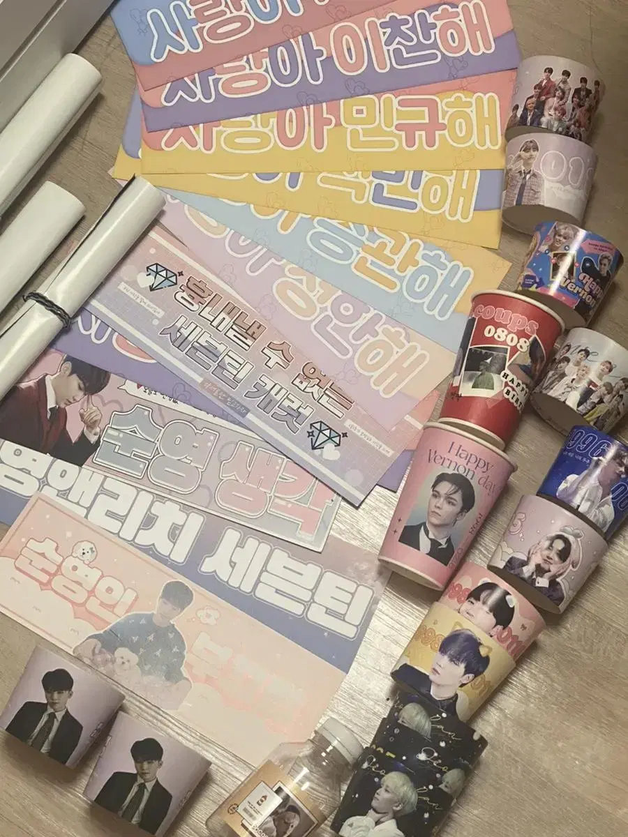 Seventeen unofficial goods + Cupholder + Official poster WTS