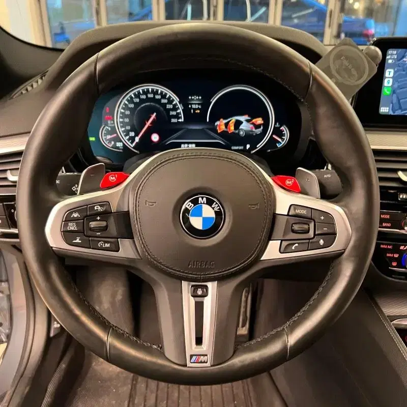 BMW G바디 M핸들 M1M2 버튼 작업