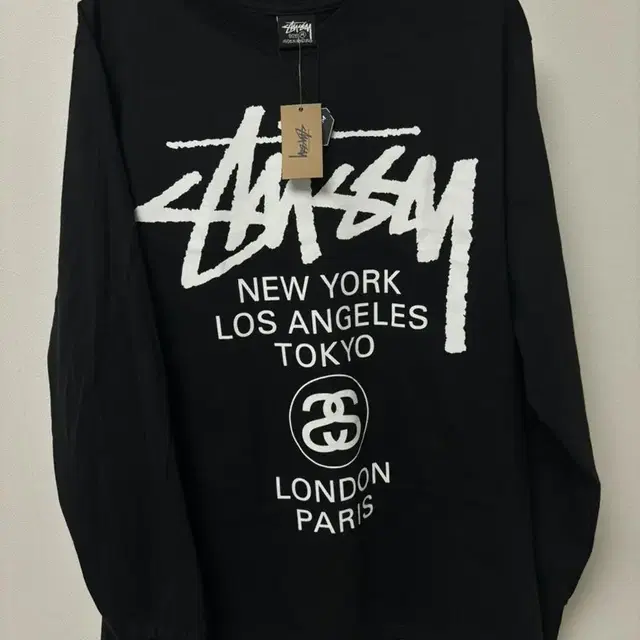 스투시 긴팔 M size (STUSSY WORLD TOUR LS TEE)