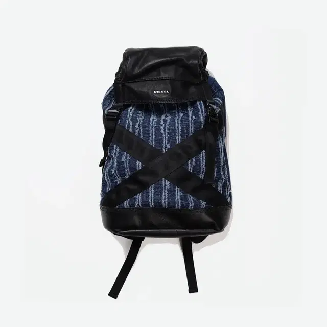 DIESEL Indigo Denim Leather Rucksack