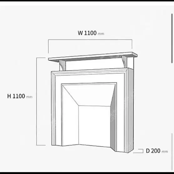 브릭나인 벽난로 선반