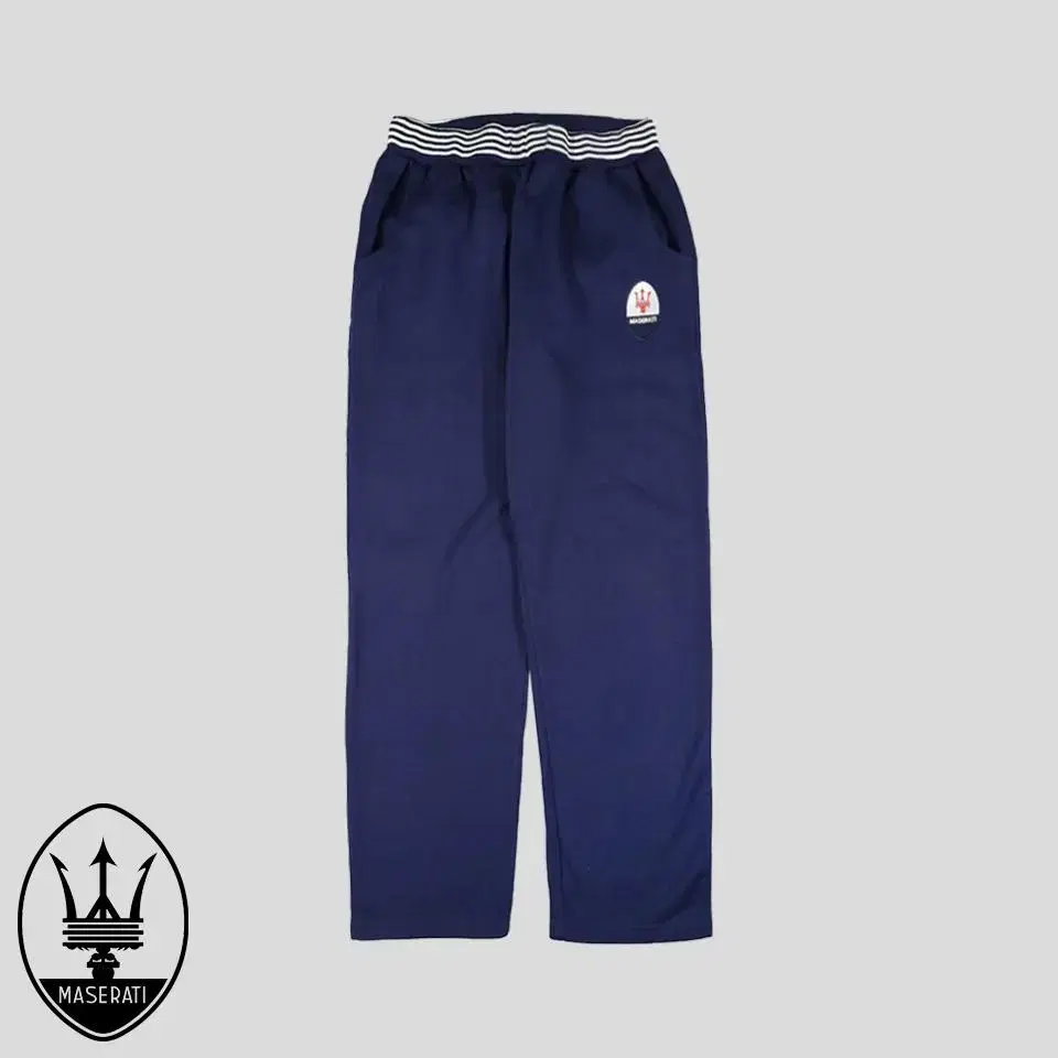 Maserati Navy White Standard Fit Brushed Sweatpants Sweatshirt 26-30