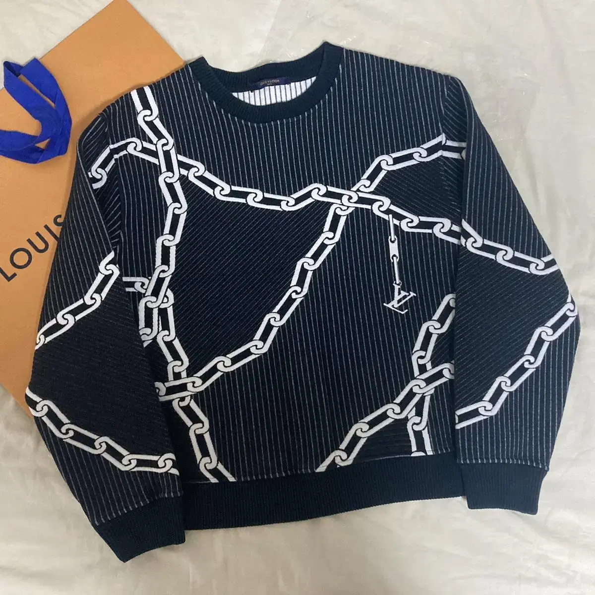 [L] Louis Vuitton Chain Stitch Sweatshirt