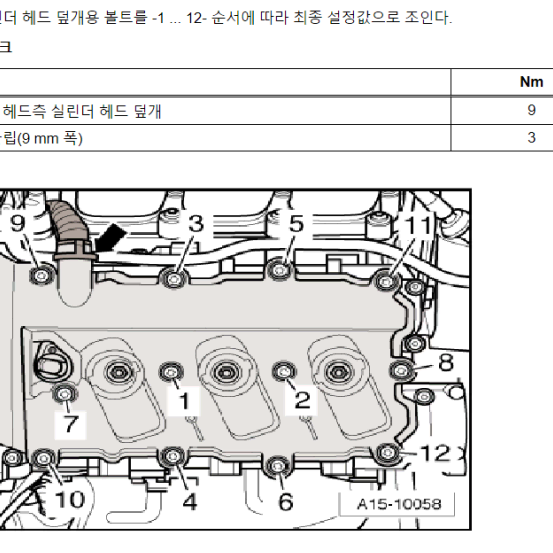 아우디 A6 C6 2.4 3.2FSI  밸브 커버 가스켓 (한대분)