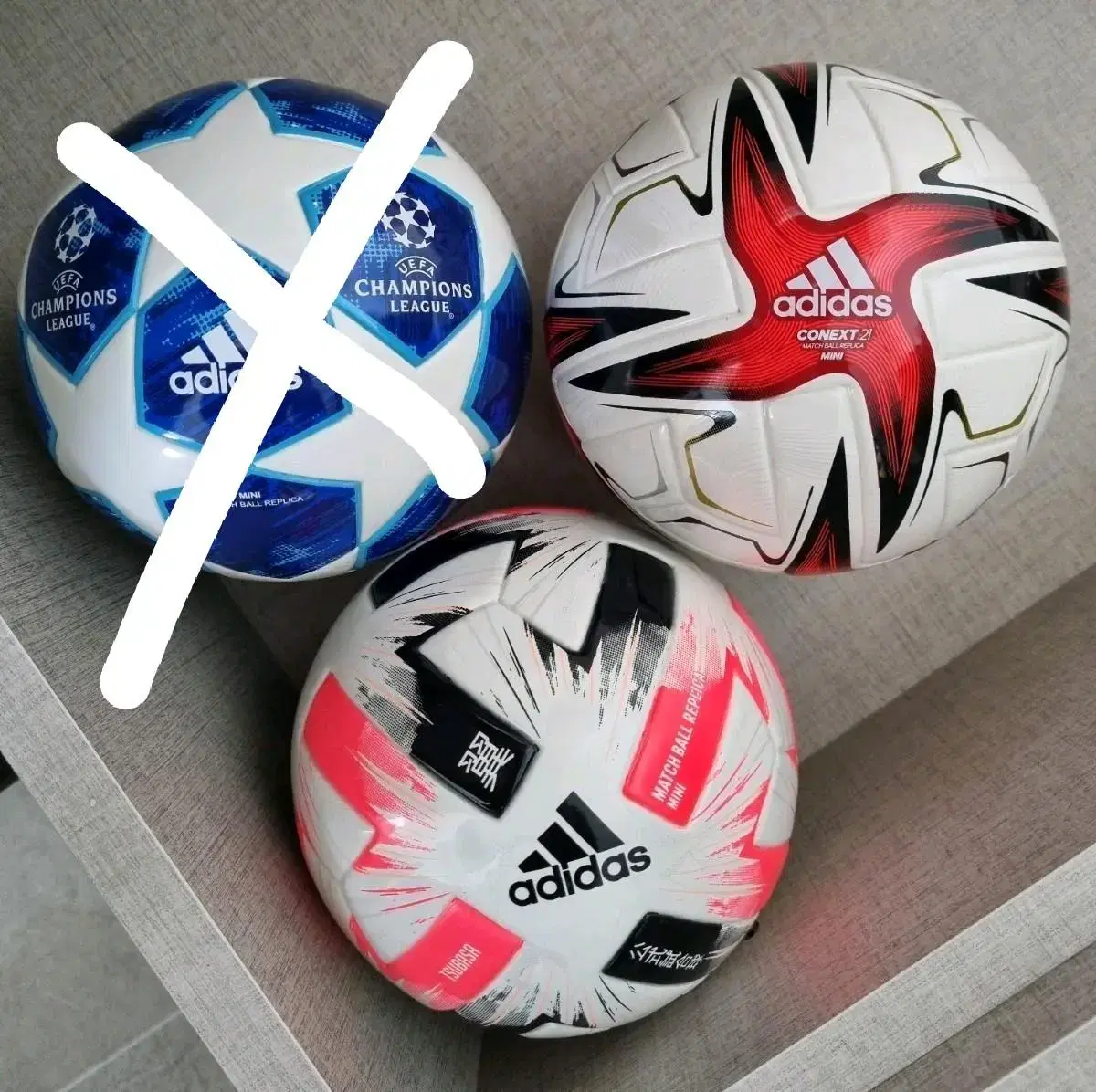 Adidas Tokyo Olympics Skill Ball, Mini Ball, and No. 1 Soccer Ball