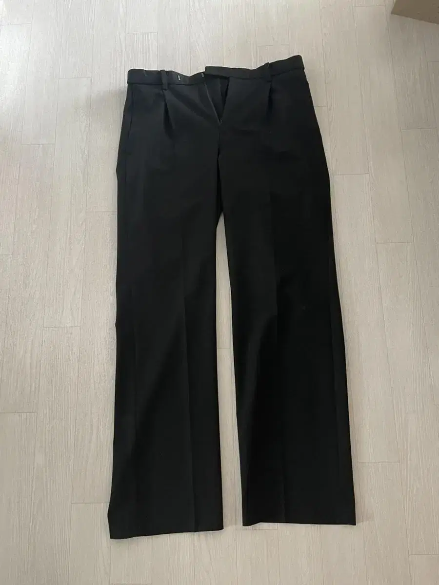 Mushinsa Standard Wide Hidden Banding Slacks 30 Black