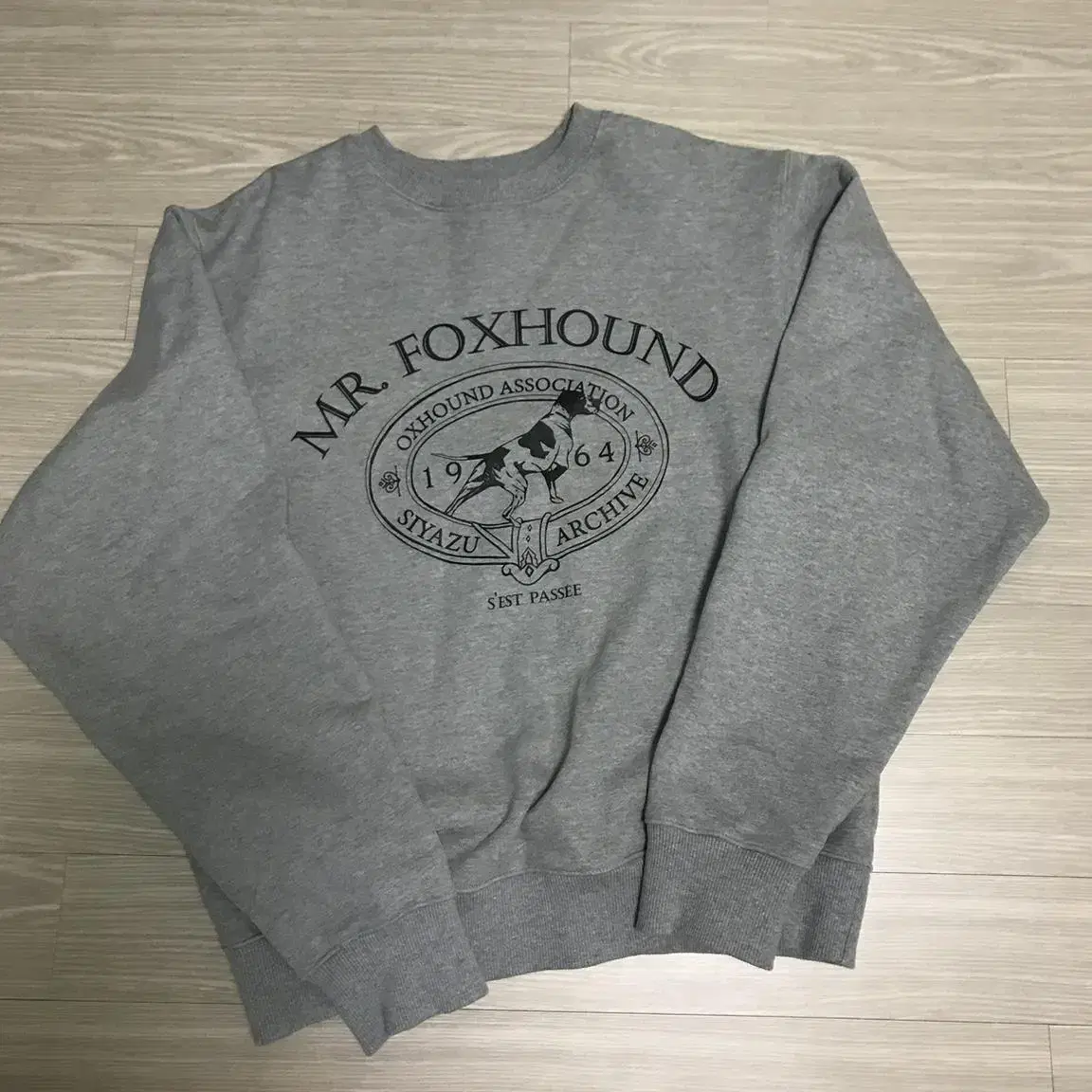 시야쥬 foxhound sweat shirt_Melange gray