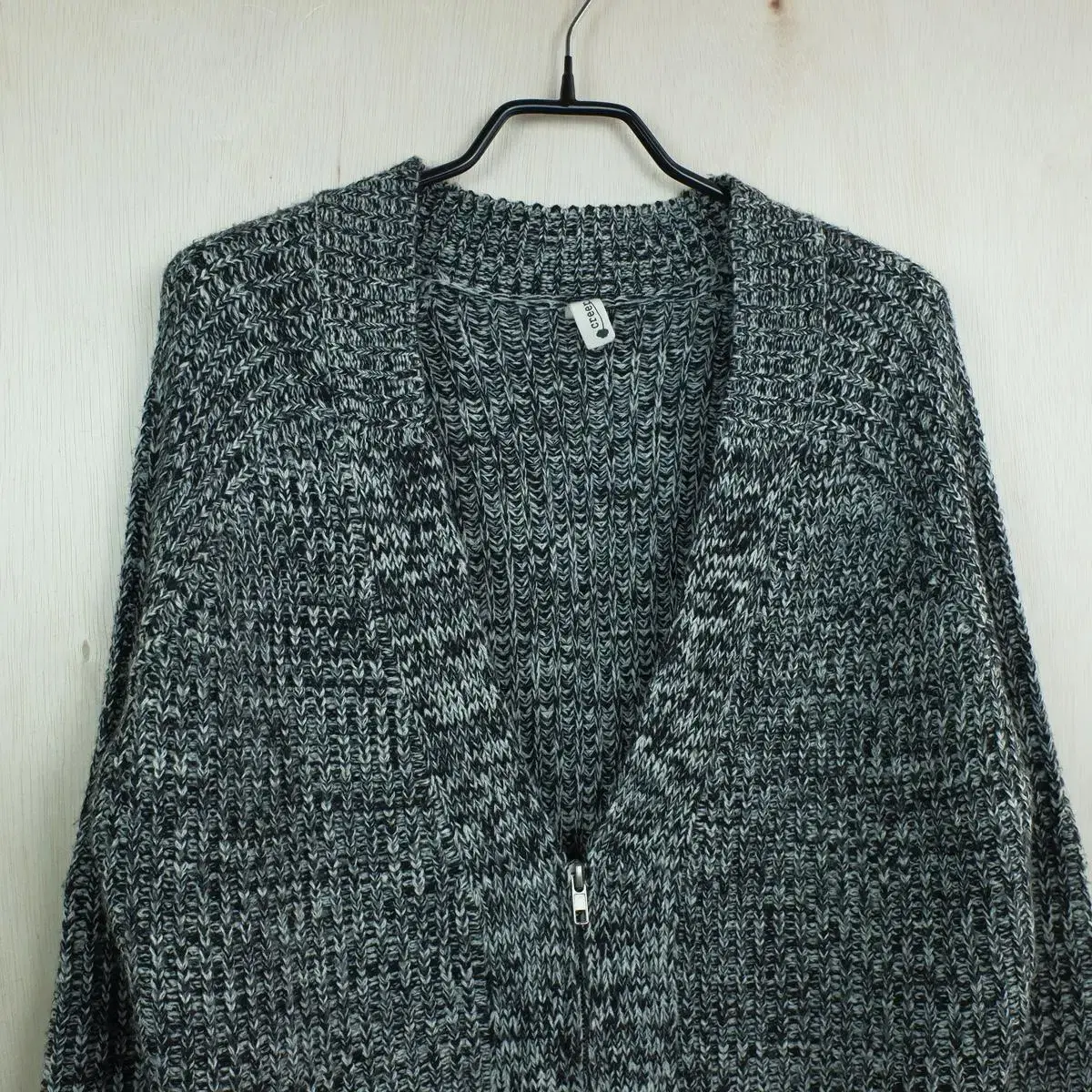 Herringbone  V-Neck Cardigan