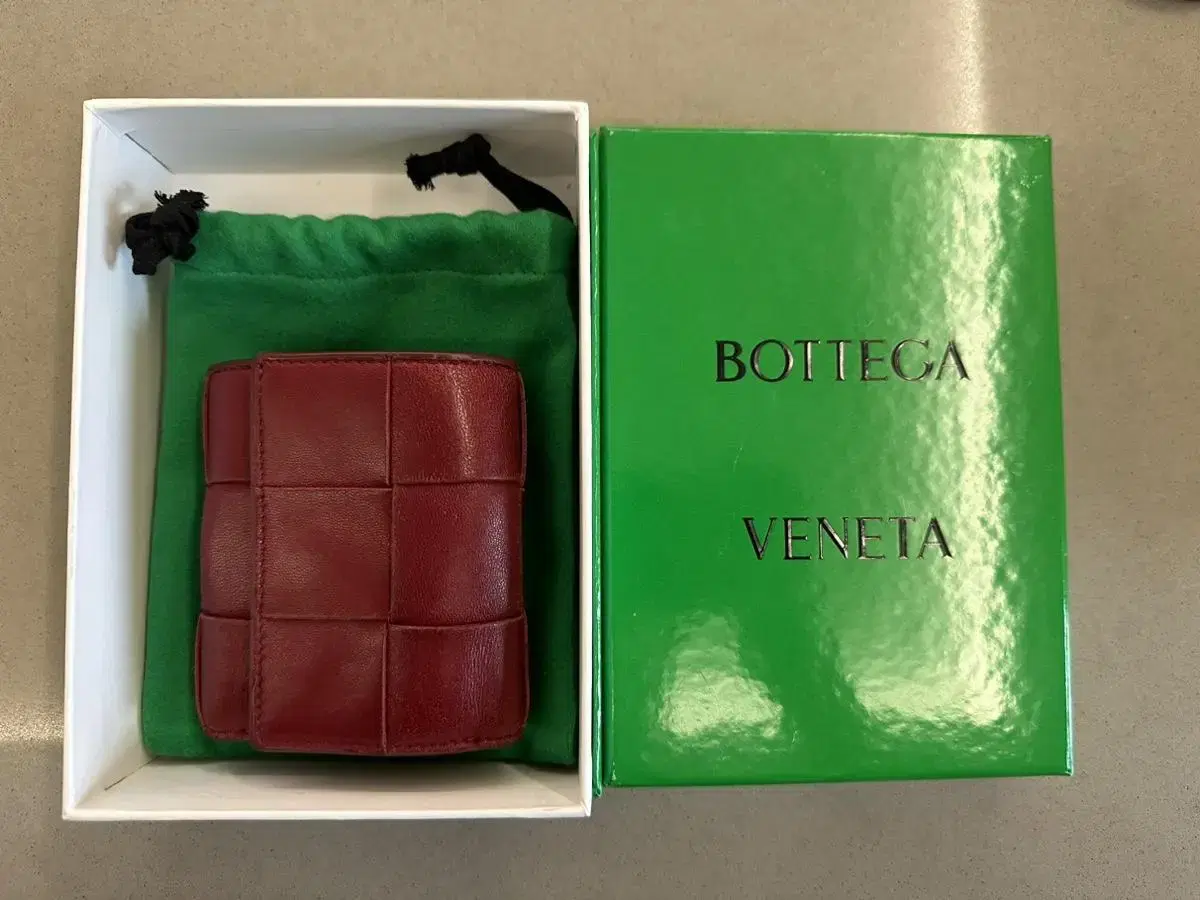 Bottega Veneta Small Cassette 3-Fold Foldover Zipper Wallet