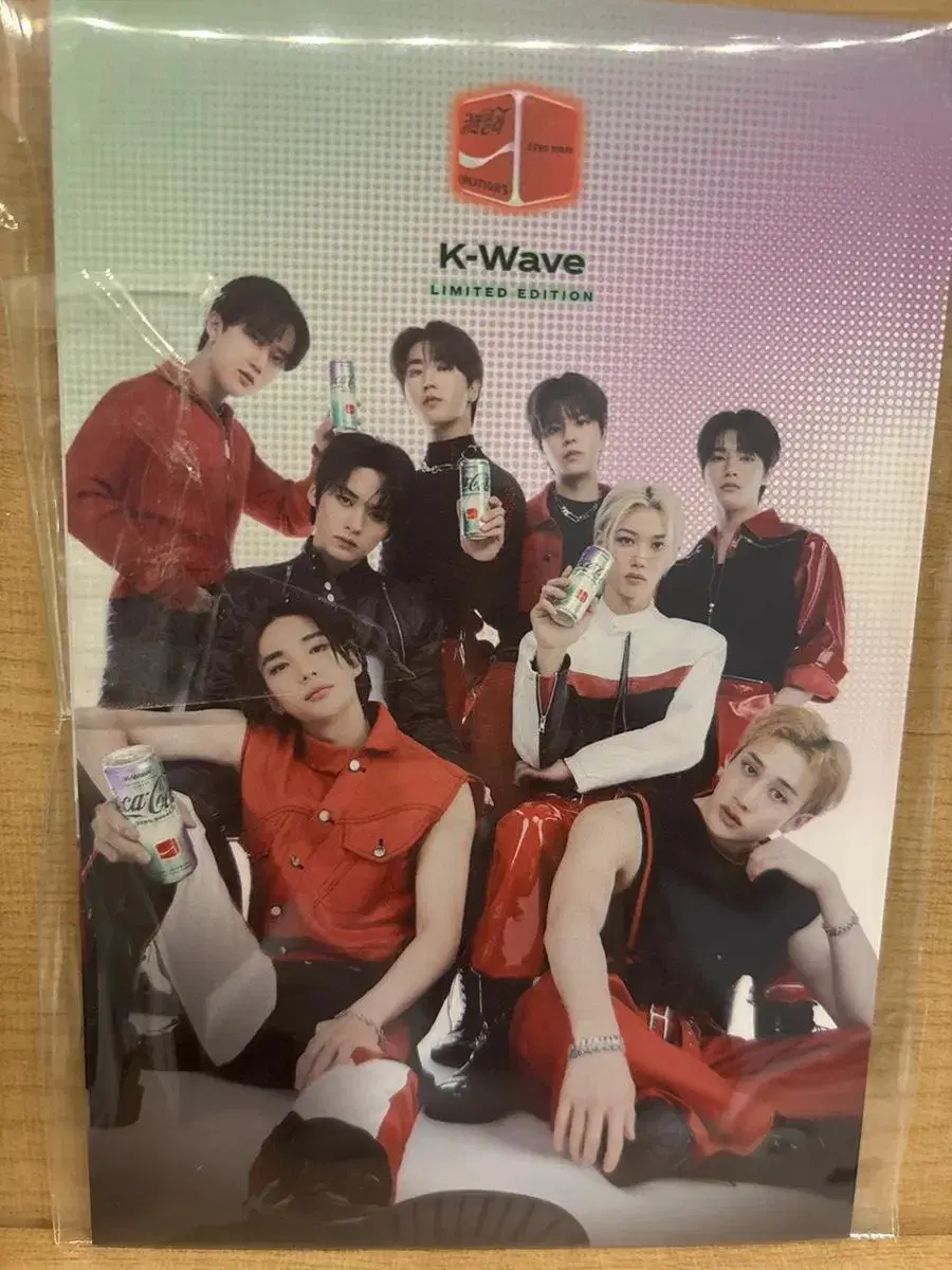 Coca-Cola Korean Wave postcard skz->nmixx