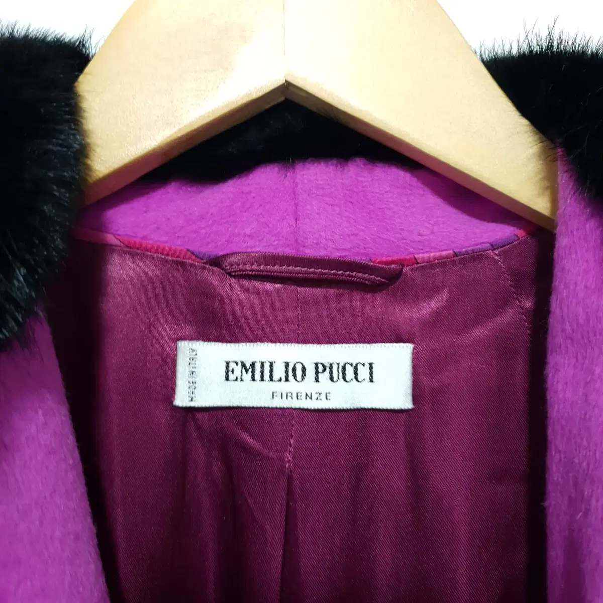 EMILIO PUCCI 에밀리오 푸치 앙고라 코트 L_i283