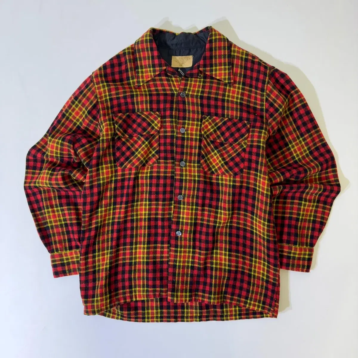 60s Vintage Check Shirts (kold_1538)