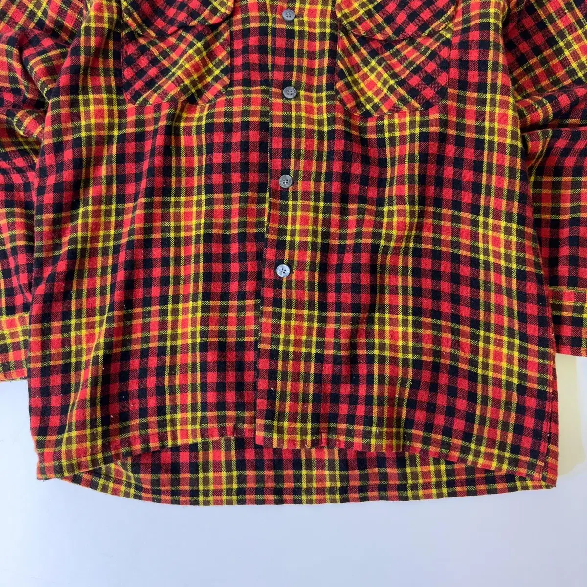 60s Vintage Check Shirts (kold_1538)