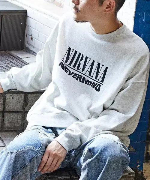 Freakstore x Nirvana Nevermind Overfit Sweatshirt Amekaji/Vintage L