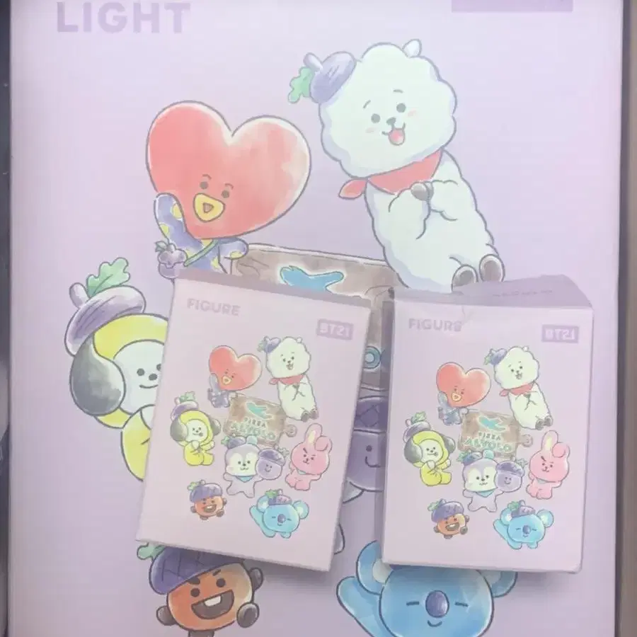 BT21 피자알볼로 무드등 피규어 7종 풀세트 양도 판매