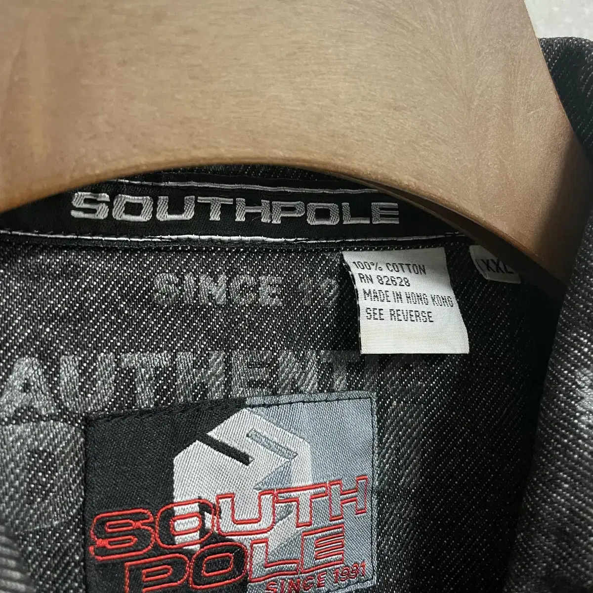 (XXL) South Pole 사우스폴 올드스쿨 코팅 데님자켓