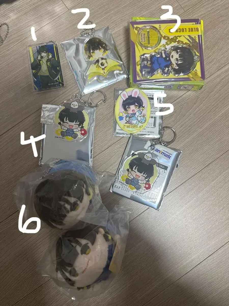 BLUELOCK Bachira keyring Mochikororing acrylic Badges