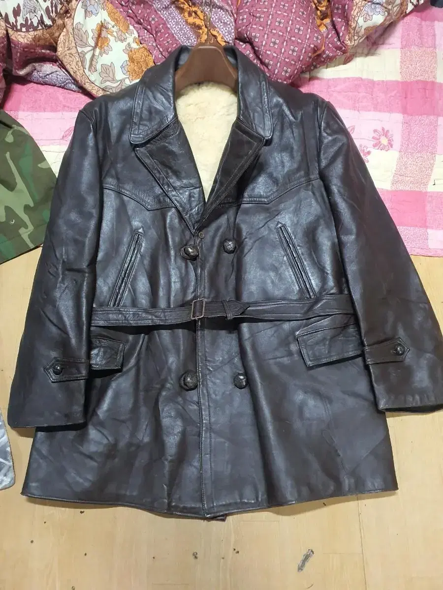 vintage 40's~50's 프랑스 더블브레스트 카코트