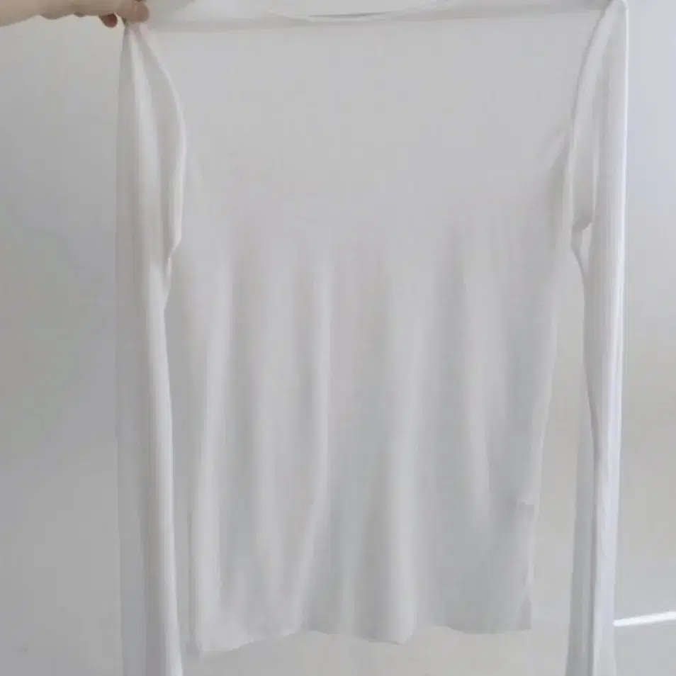 아델리오)soft tencel see-through tee (화이트)