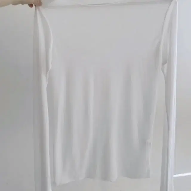 아델리오)soft tencel see-through tee (화이트)