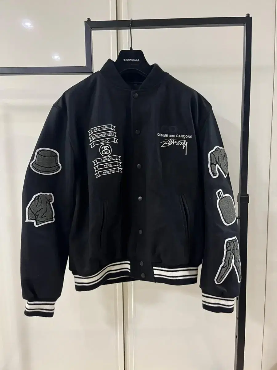 CDG Stussy Varsity Jacket XL