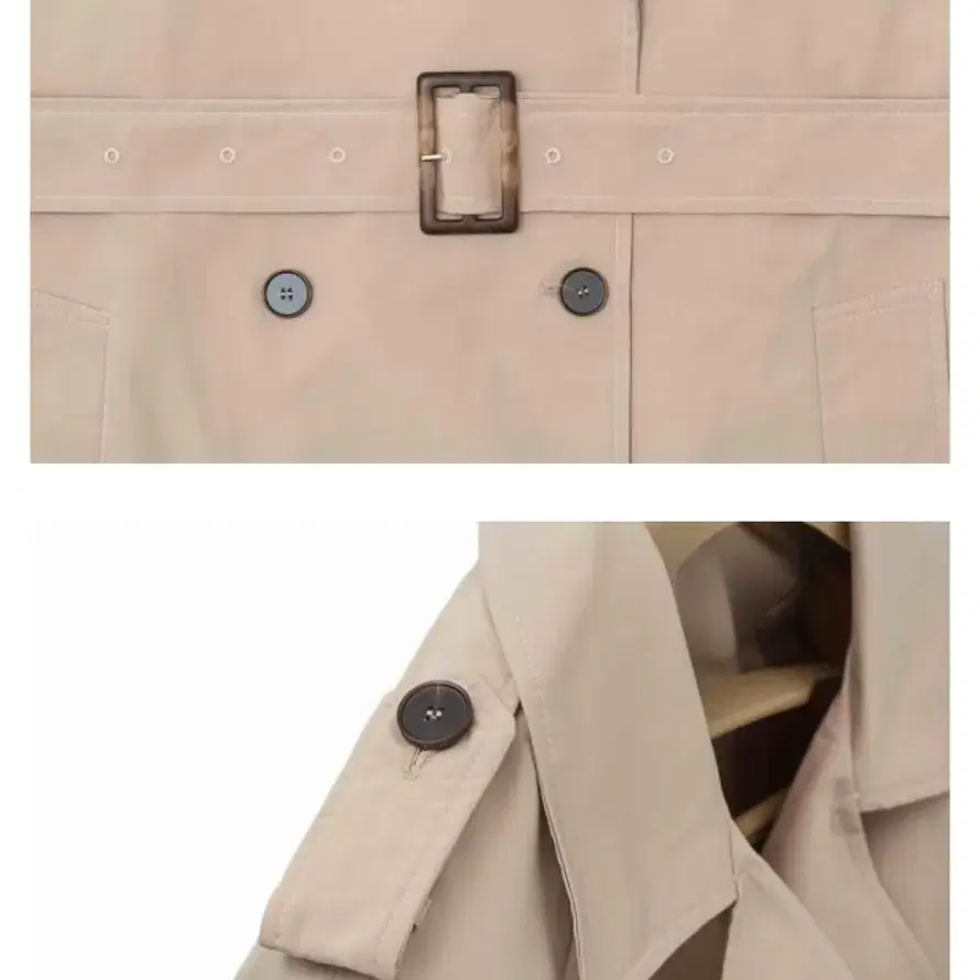 Classic trench coat-cream beige