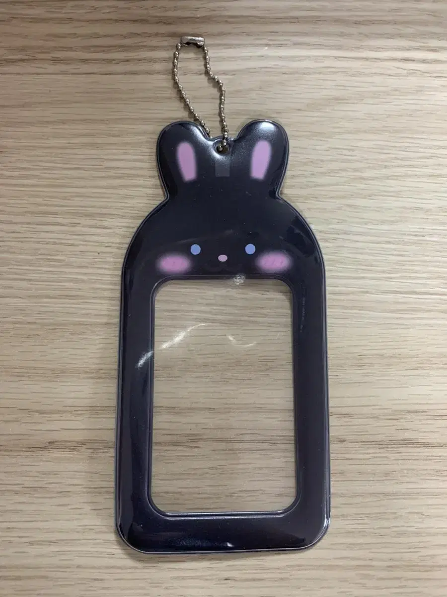 The Key World Black Rabbit Photocard Holder