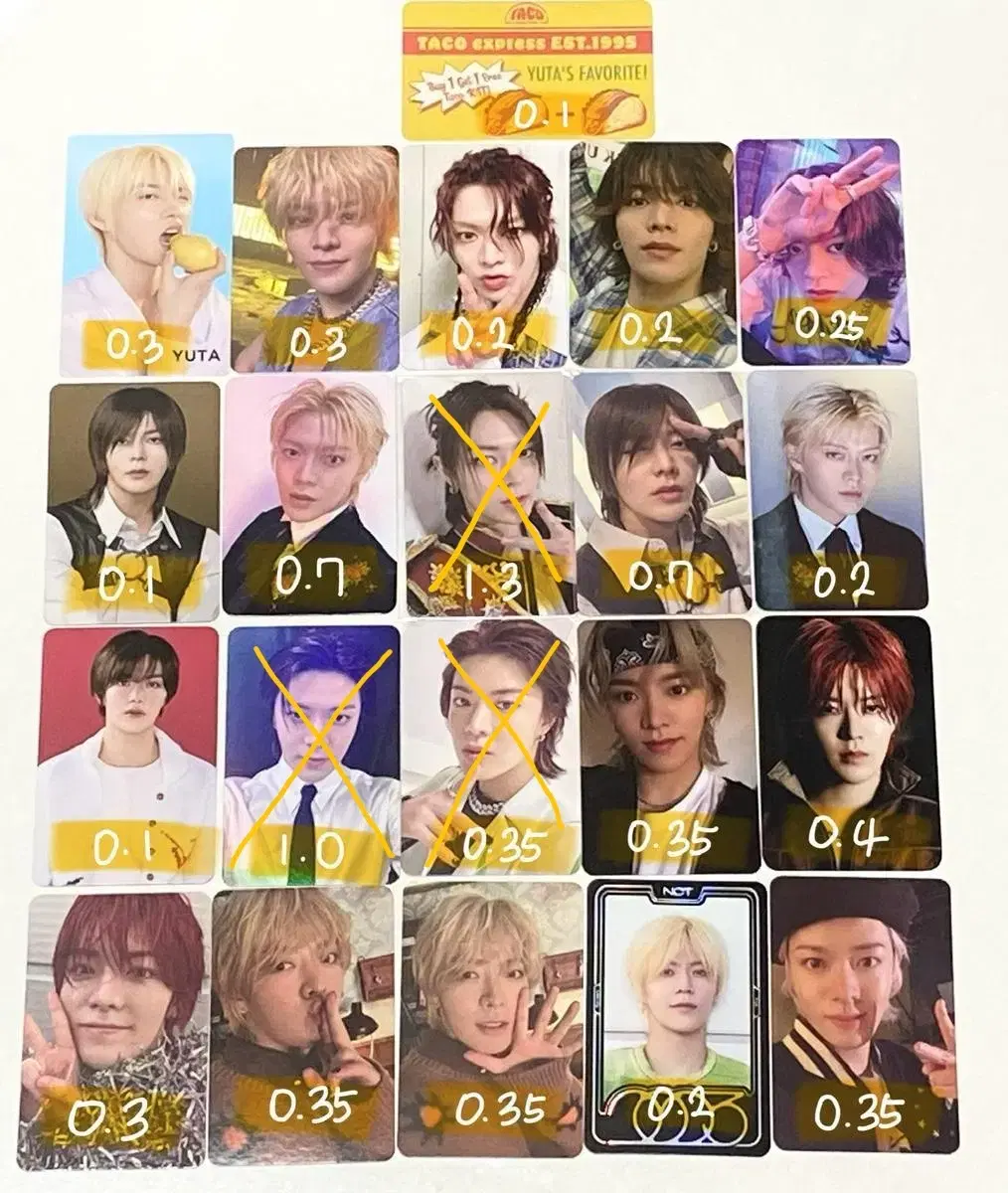 nct 127 yuta photocard wts 비데어포미,팩트체크,엔시티존,질주