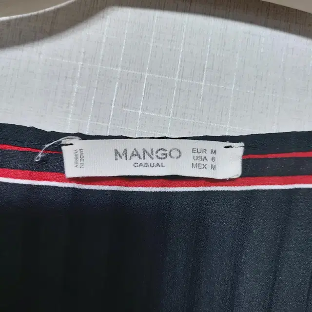 MANGO 여성블라우스 플리츠 네이비 레드 66 77 88 주름블라우스