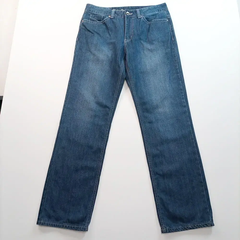 Vintage jeans size 32 straight leg casual retro men's denim pants X9497