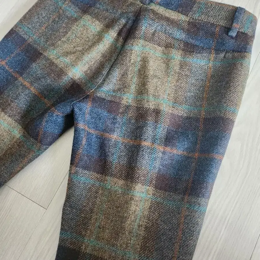 정품 디스퀘어드2 Tartan Check Wool Slim Pants