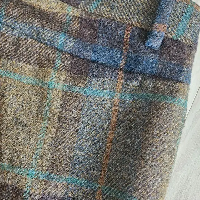 정품 디스퀘어드2 Tartan Check Wool Slim Pants