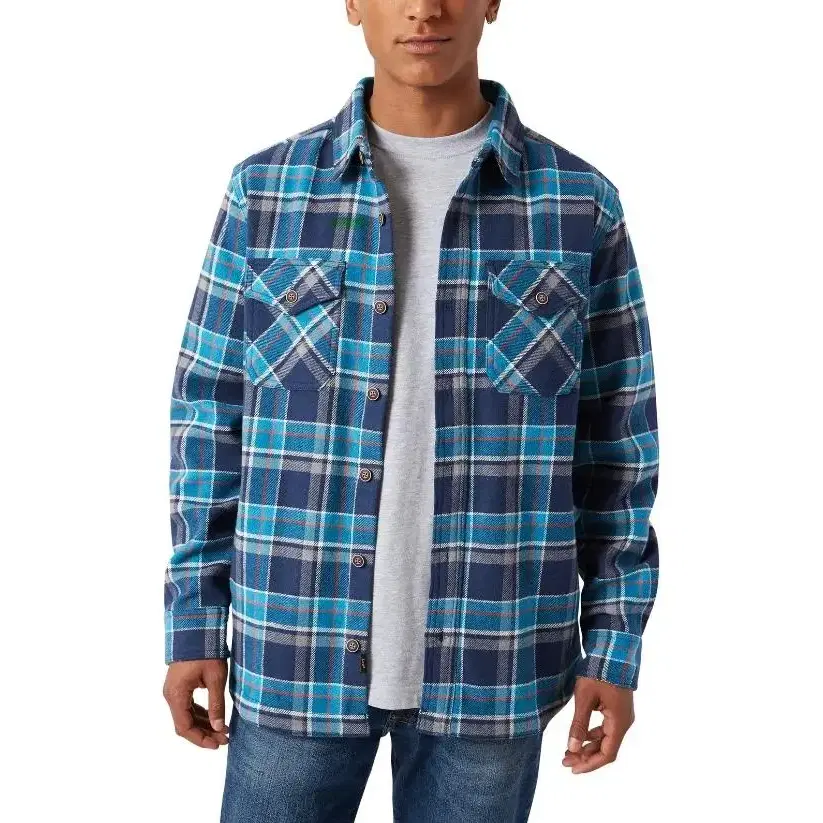 LEE Thick Flannel Shirts Jacket Sz L