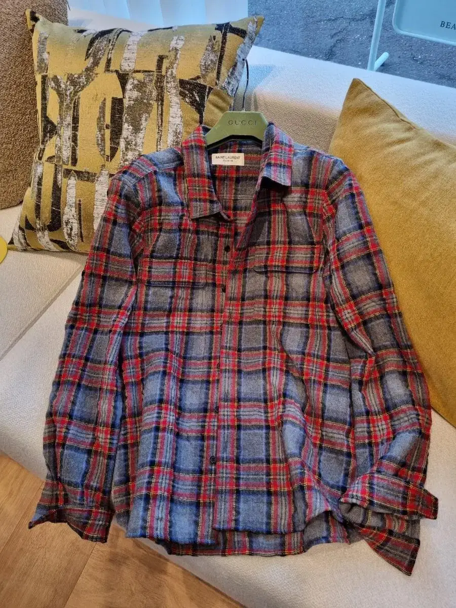 Saint Laurent Check Shirt (One Size)MenS Women M/L