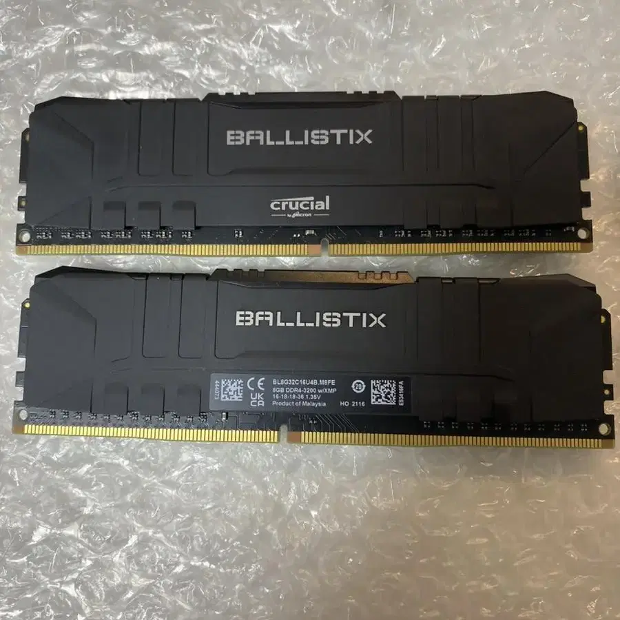 크루셜 발리스틱스 ddr4 램 8Gb*2개