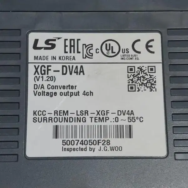 LS XGF-DV4A (V1.20) PLC