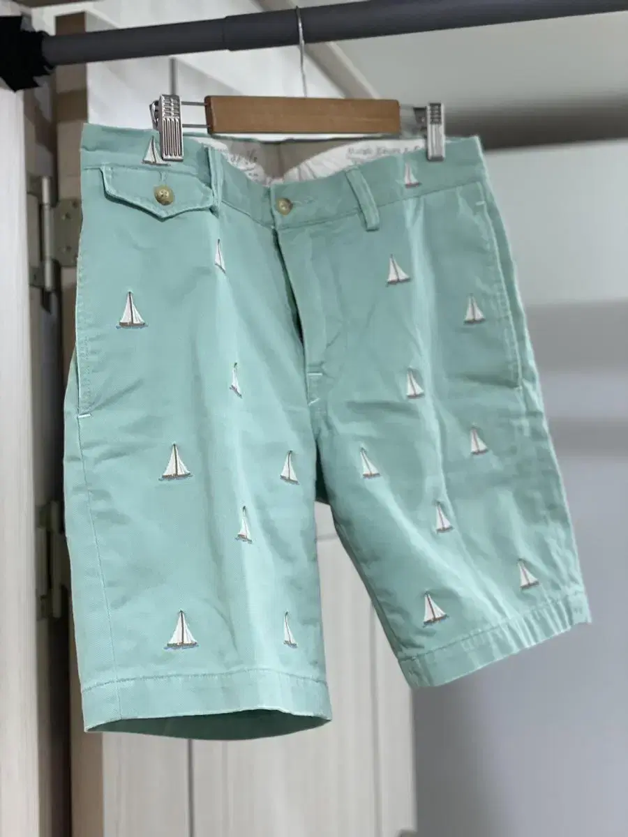 폴로 자수 반바지 (돛단배) 30 polo pants