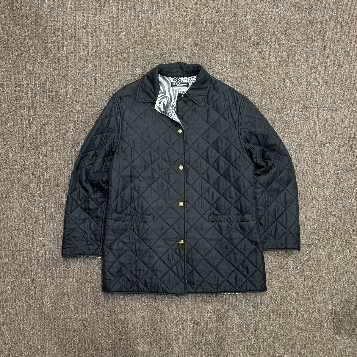 [M] Salvatore Ferragamo Quilted Jacket made in ITALY