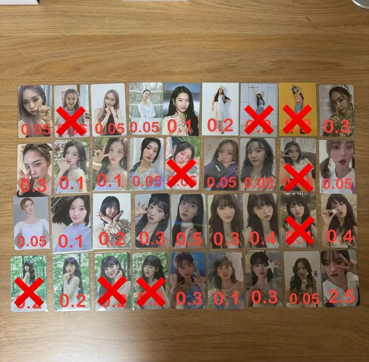 oh my girl jiho yubin arin alpo unreleased photocard wts