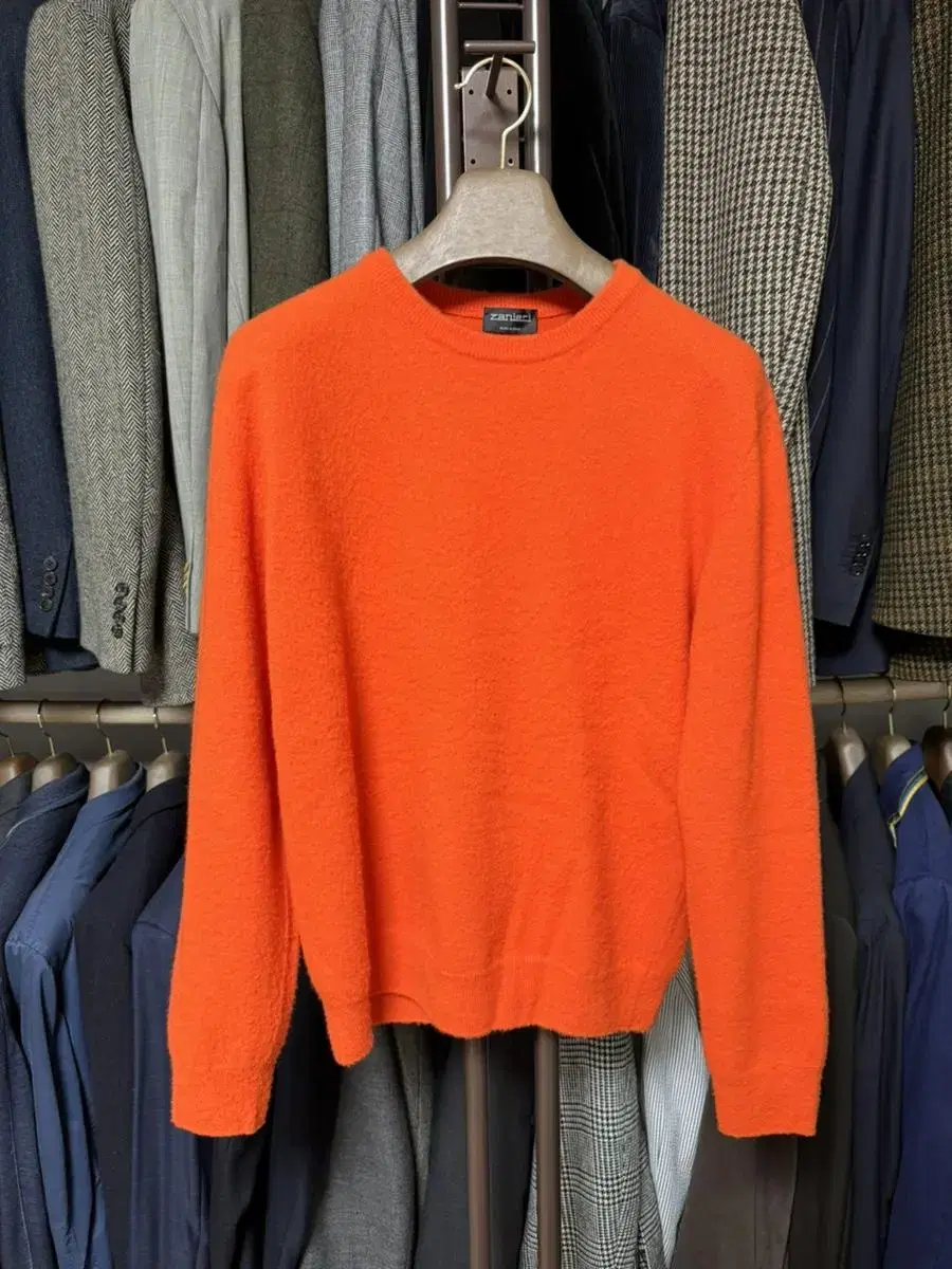 Zanieri / Shaggy Dog Knit / Orange / 54