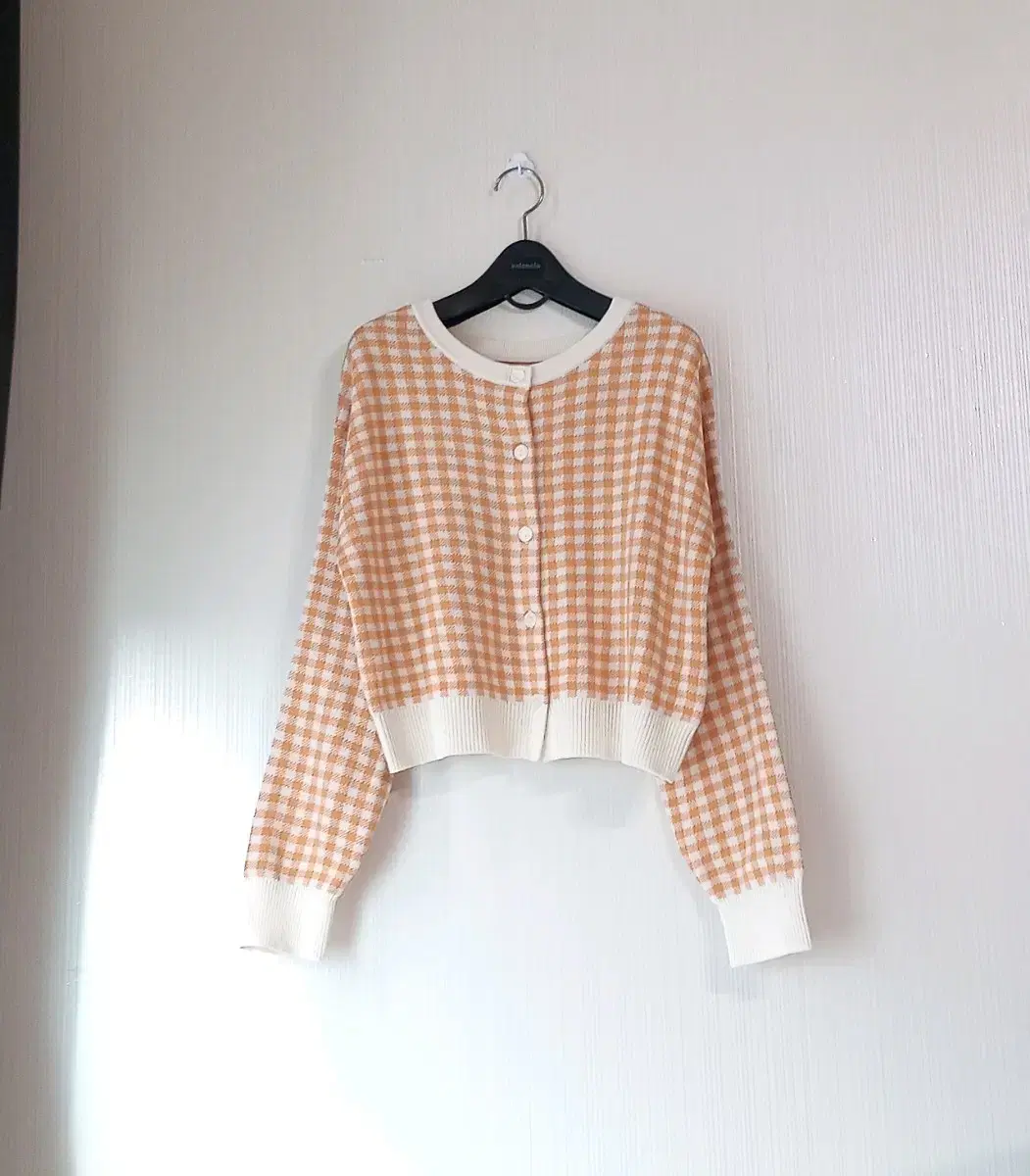 GU Check Cardigan